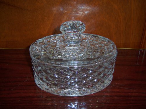 Best Cheap Clear Glass Oval Candy Dish with Lid -- 6