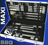 Produkt-Bild: MAXI BBQ Grillbesteck Besteck im ALU GRILL Koffer Modell ELECSA 1520
