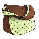 Hoohobbers Dots Green Messenger Diaper Bag