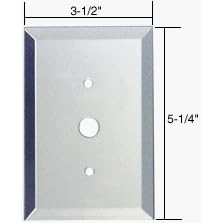 CRL Dimmer Switch Glass Mirror Plate - Clear by C.R. Laurence