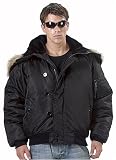 Black N-2B Heavy Insulated Cold Weather Flight Jacket