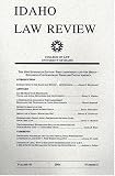 Idaho Law Review