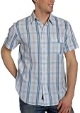 Nautica Jeans Mens Short Sleeve Baker Plaid Woven Shirt