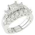 2 Carat Diamond Bridal Set in 14K White Gold