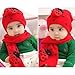 TOOGOO(R) Winter Cute Baby Infant Boy Girls Ladybug Warm Beanie Hat Cap + Scarf 2N1