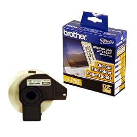 Brother DK-1203 File Folder Label Roll by Brother
