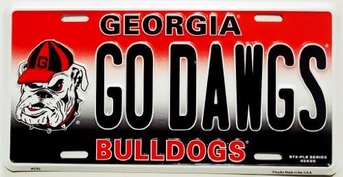 Georgia Embossed Aluminum License Plate 12" x 6"