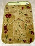 Review Mohawk Home  / Leaf Collage 2 Piece Bathroom Rug Set