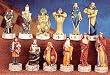 King Arthur Theme Hand-Painted Chessmen
