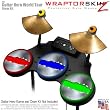 Ripped Metal Colors Skin by WraptorSkinz fits Guitar Hero 4 World Tour Drum Set for Nintendo Wii, XBOX 360, PS2 & PS3 (DRUMS NOT INCLUDED)