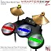 Ripped Metal Colors Skin by WraptorSkinz fits Guitar Hero 4 World Tour Drum Set for Nintendo Wii, XBOX 360, PS2 & PS3 (DRUMS NOT INCLUDED)
