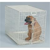 General Cage (214) White Front Door Crate - 35 in long (Oversized)