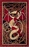 Red Dragon & Celtic Knot Indian Bedspread, Twin Size
