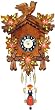 German Black Forest Clock - Girl on Swing with Flowers German Black Forest Clock - Girl on Swing with Flowers