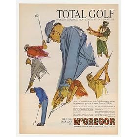 1962 McGregor Total Golf X-Pan Jacket Shirt Golfers Print Ad