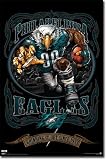 Philadelphia Eagles Mascot NFL Art Poster Print 22x34