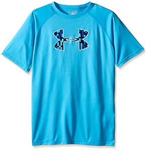 Under Armour Boys' Tech Big Logo T-Shirt, Meridian Blue (987), Youth Large