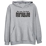 Sweatshirt Heather Gray  Kiss Me Marowijne  Suriname City