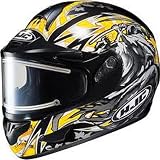 HJC CL-16 Slayer Snow Helmet With Electric Shield MC-3 Yellow Large L 011-934