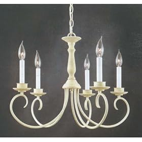 Thomas Lighting Ledgestone Scroll Arm Chandelier by Thomas Lighting
