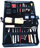 Image of Deluxe Watch Repair Tool Kit for Minor Repairs in Zipper Case