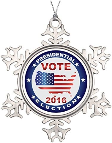 Personalised Christmas Tree Decoration Vote President Election 2016 Snowman Christmas Decorations 2016