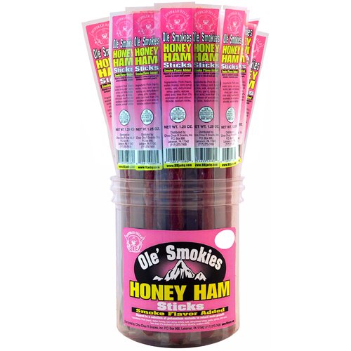 Buffalo Bills 1.25oz Honey Ham 9 Individually Wrapped Ole' Smokies (24 ham sticks per... by Buffalo Meat