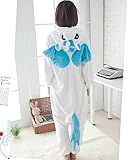 SaiDeng Warm Anime Costume Sleepwear Adult Cosplay Style Pajamas Size L BlueUnicorn