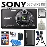 Sony Cyber-Shot DSC-WX9 16.1 MP Digital Camera with 5x Optical Zoom in Blac ....