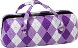 Cute Argyle Pattern Handbag Style Hard Sunglasses/ Eyeglasses Case- 4 Designer Colors