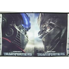 Transformers: Optimus Prime & Megatron WIDE Wallscroll
