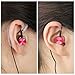 Headphones, in-Ear Bass Earphones with Microphone Noise-isolating Sports Earbud Wired 3.5mm Headset w/Volume Control (Gift Wrapped) for Apple iPhone 6 6s, Samsung Galaxy S7, iPod, MP3 Player (Red)