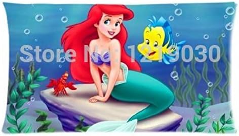 Rainbow Way Cartoon The Little Mermaid Cute Ariel Louis Personalized Pillowcase Pillow Case Cover For Children 16" X 24" Two Sides