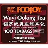 Foojoy Wuyi Mtn. Oolong (Wu Long) Weight Loss Tea 100 Tea Bags,NET WEIGHT 7 OZ.