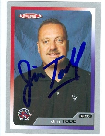 Jim Todd autographed Basketball Card Toronto RaptorsB0085EGXIQ