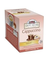 Grove Square Cappuccino, Hazelnut, 24-Count Single Serve Cup for Keurig K-Cup Brewers