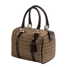 Click here to buy Fendi 8BL068 Mini Duffle Bag-Zucchini Beige Print by MadisonAveMall.