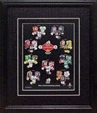 Canadian Football League 8X10 Print-Framed - Cfl Jerseys On Black Mat