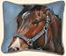 Fiddlers Elbow Blaze Horse With Blue Halter Pillow &copy; Adeline Halvorson