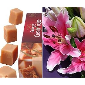 Pink Lily Bouquet with Guernsey Fudge