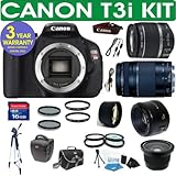 Canon Rebel T3i Digital Camera + Canon 18-55 Zoom Lens + Canon 75-300 Telep ....