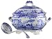 Spode Blue Italian Soup Tureen and Ladle Set