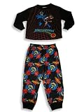 Megaman - Boys Long Sleeved Pajamas, Black