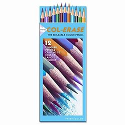 Prismacolor Col-Erase Erasable Colored Pencils, 12-Color Set