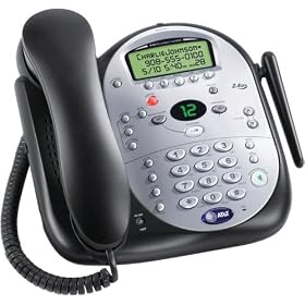AT&T 2.4GHz Dual Corded / Cordless Telephone Answering System 1487