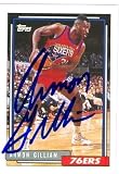 Armon Gilliam Autographed/Hand Signed Basketball Card (Philadelphia 76ers) 1992 Topps #12