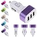 LipiWorld Style Car Charger, 3-Port USB Car Charger With Smart Sharing for iPad,iPhone,Samsung,Google,Sony,LG,HTC and More each USB Port Fast Charger Car Charger RS.199.00