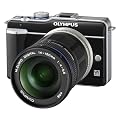 Olympus E-PL1 Micro FourThirds Digital Camera (14-150 mm Black Lens Kit) - Black