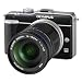 Olympus E-PL1 Micro FourThirds Digital Camera (14-150 mm Black Lens Kit) - Black