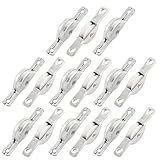 uxcell　ウィンドウプーリー　取替戸車　シングルアクスル　直径15mm　15個